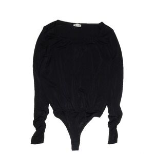 Intimately Free People Black Long Sleeve Bodysuit | Women's XS